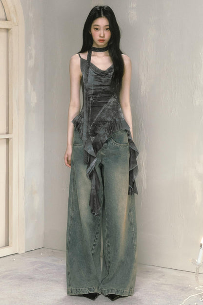 Classic Wide-Leg Jeans Pant