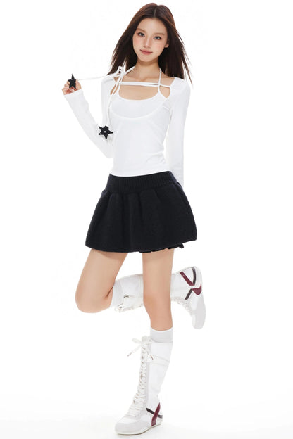 High-Waisted Puffy Skirt