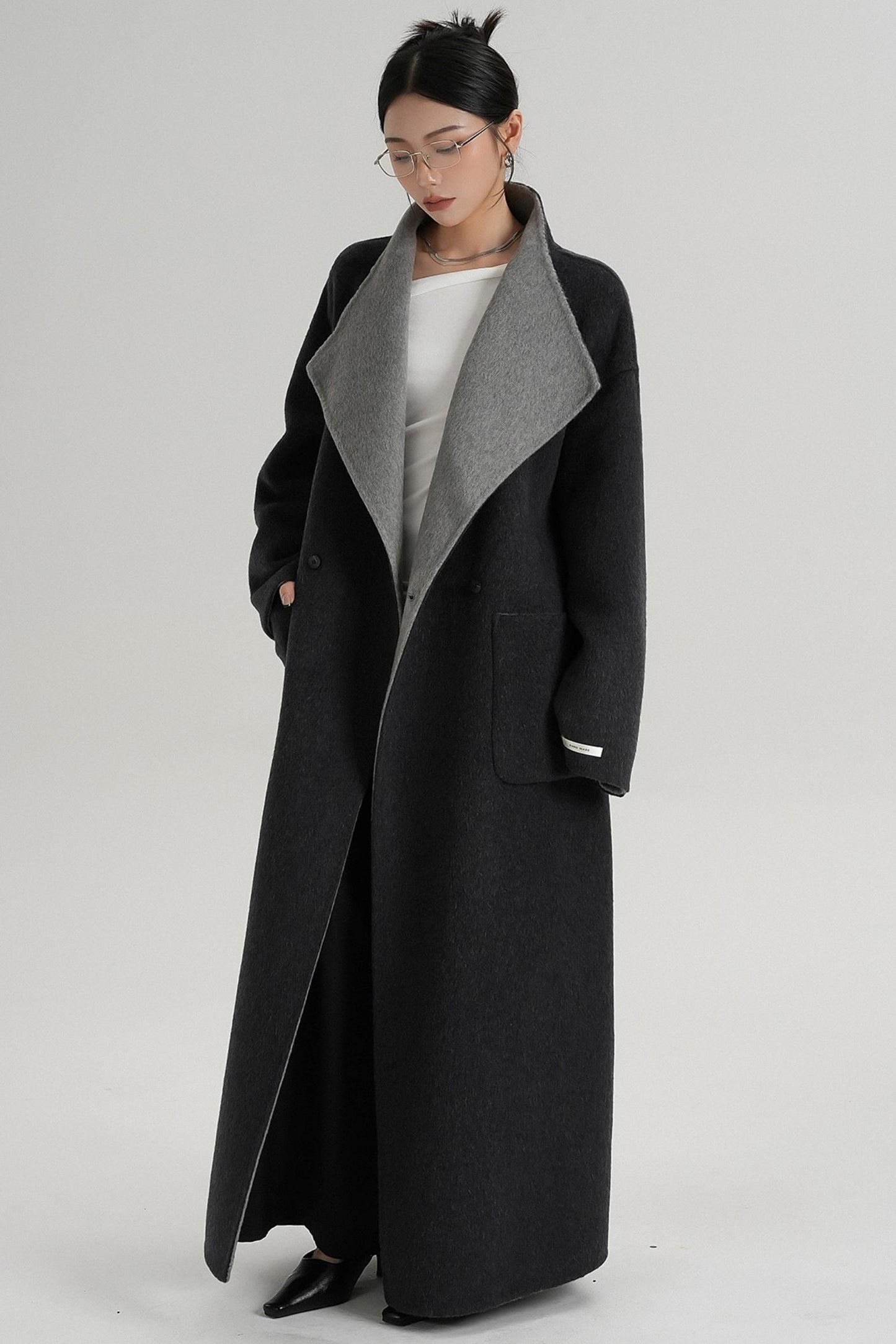 Stand-Up Wool Coat