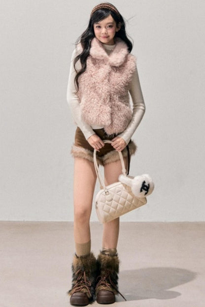 Reversible Faux Fur Vest