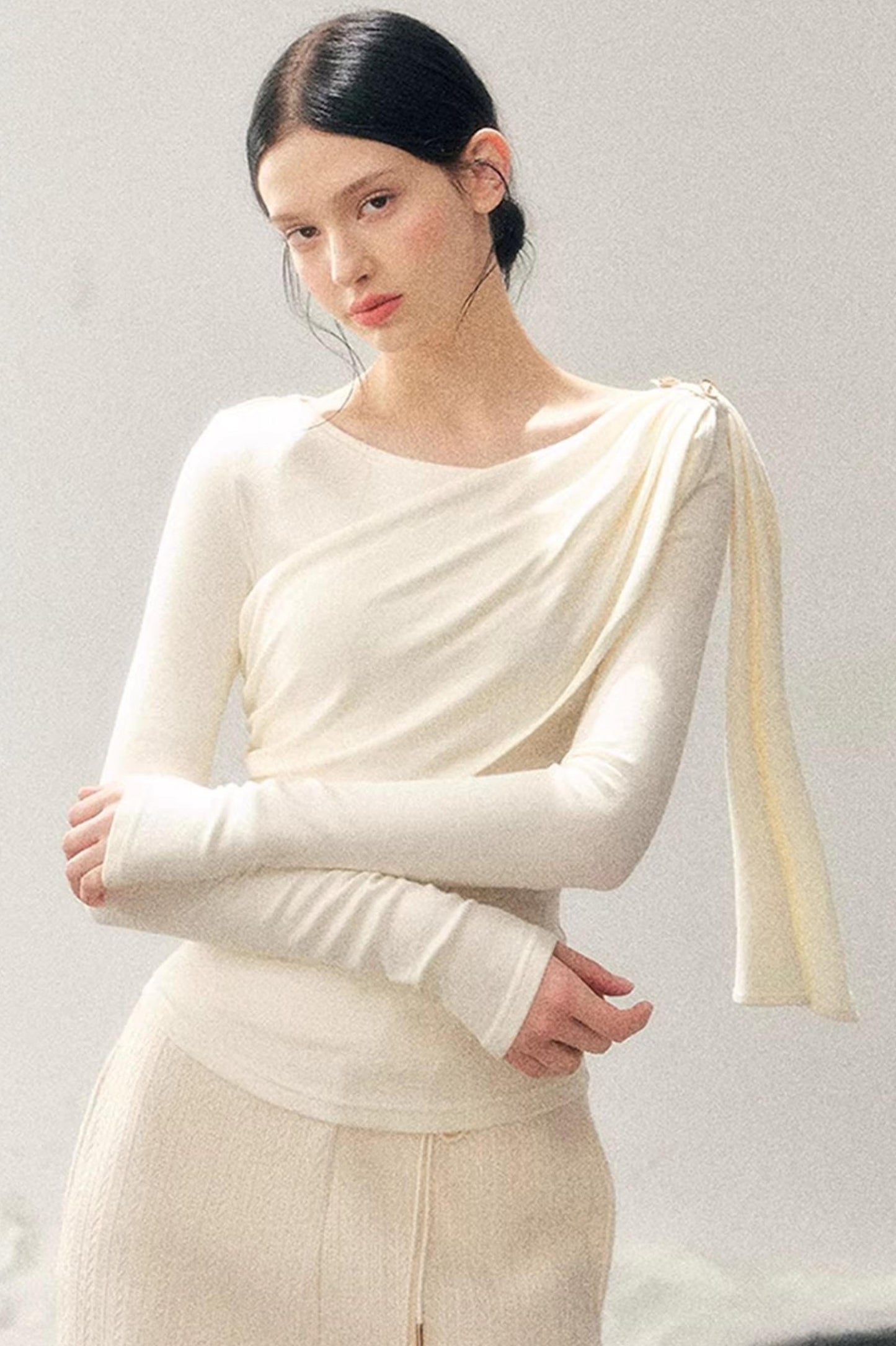 French Ribbon Design Blouse