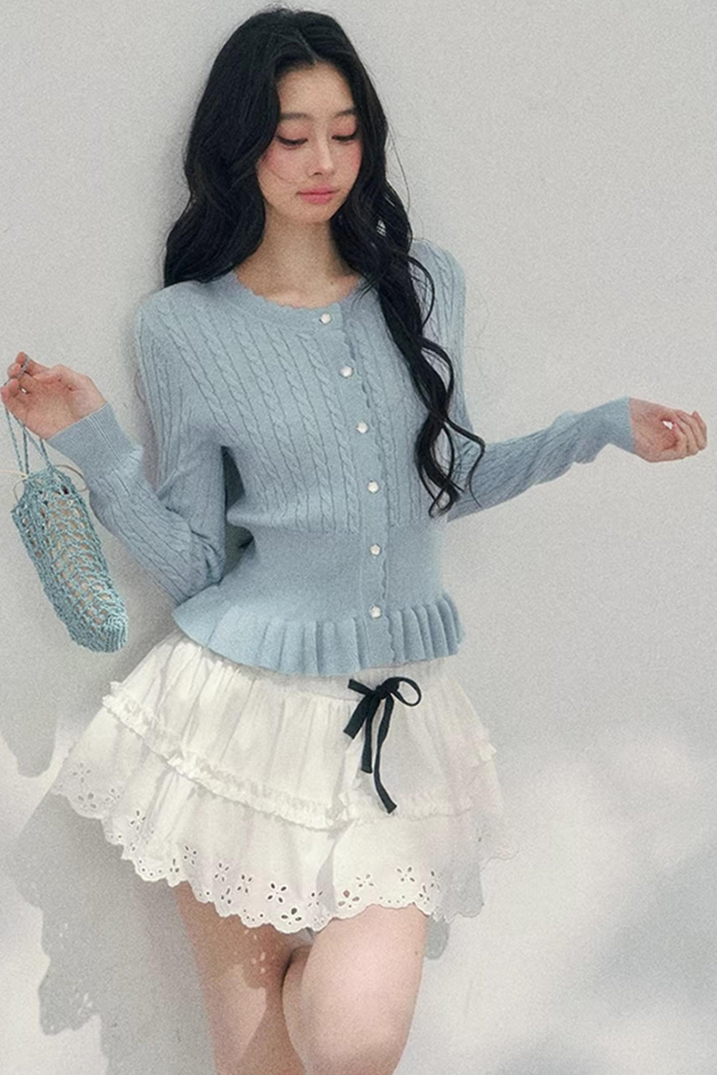 Pearl Soft Ode Ruffle Sweater