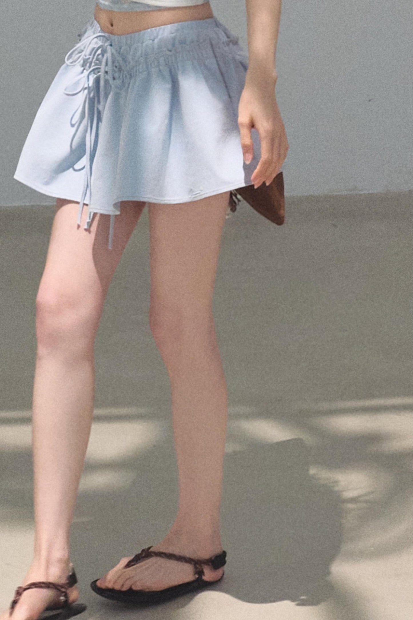 Embroidered Puffy A-Line Skirt