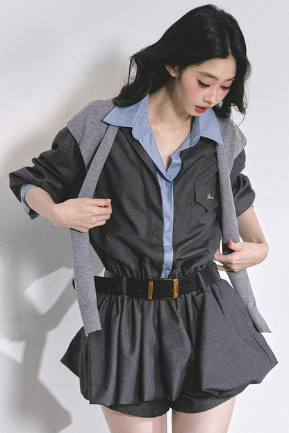 Autumn Bud Slim Dress Set-Up