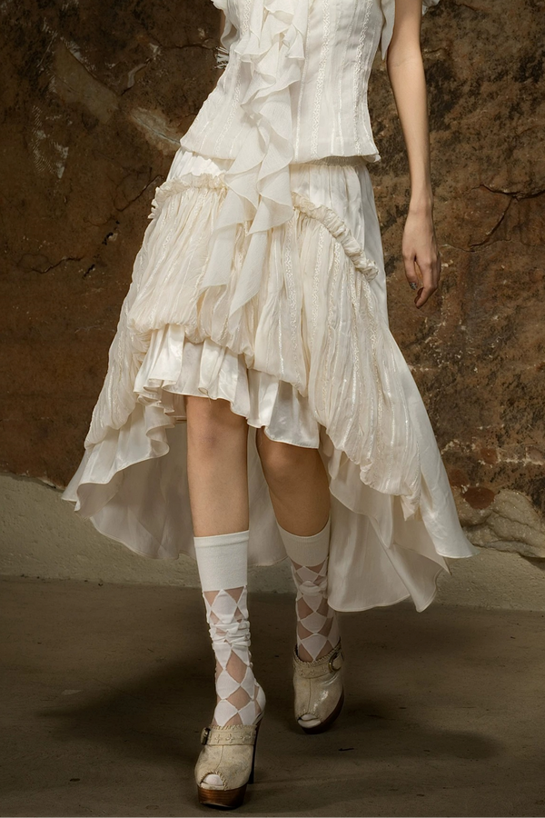 Asymmetrical High-Waisted Skirt