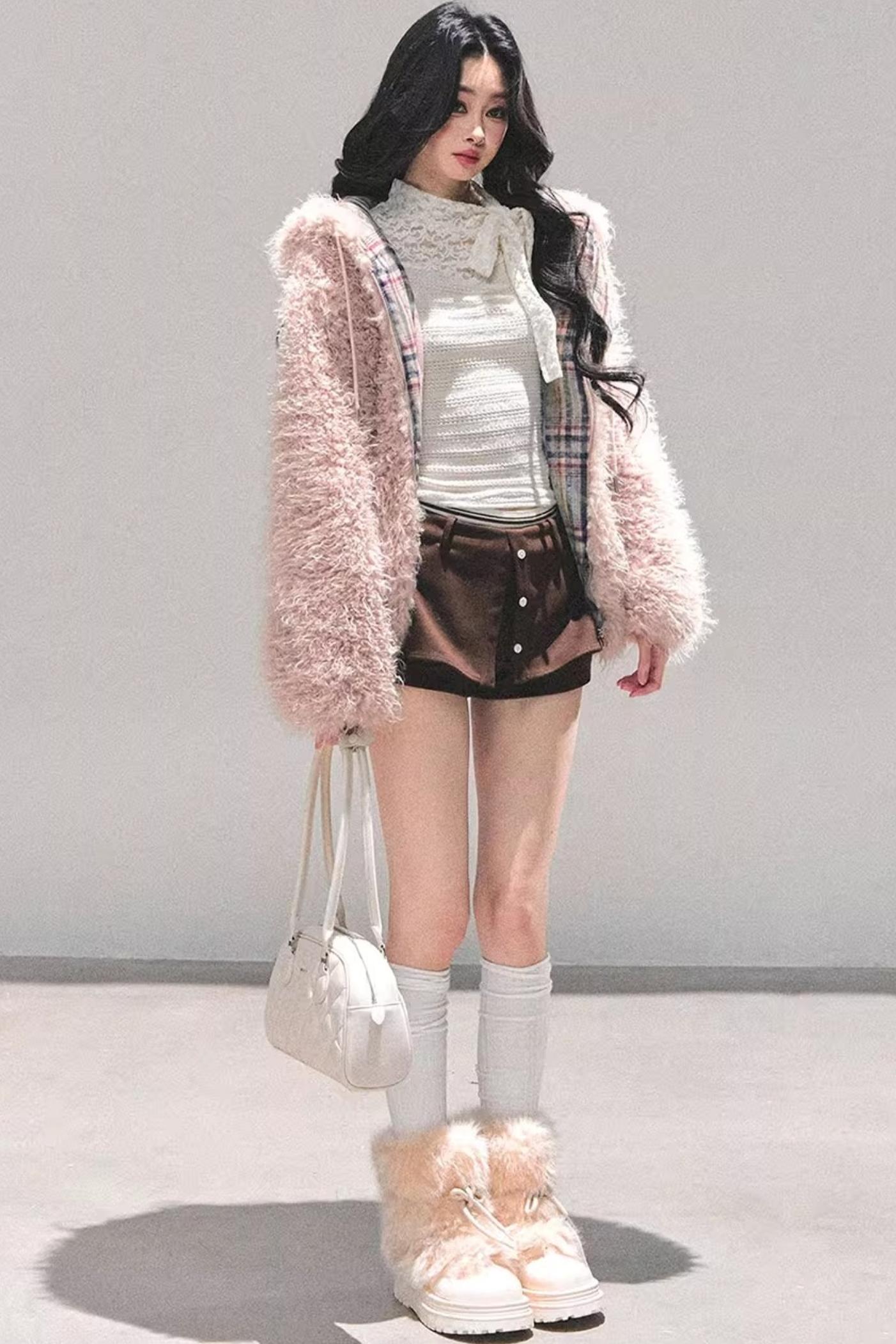 Black and White Lace Top