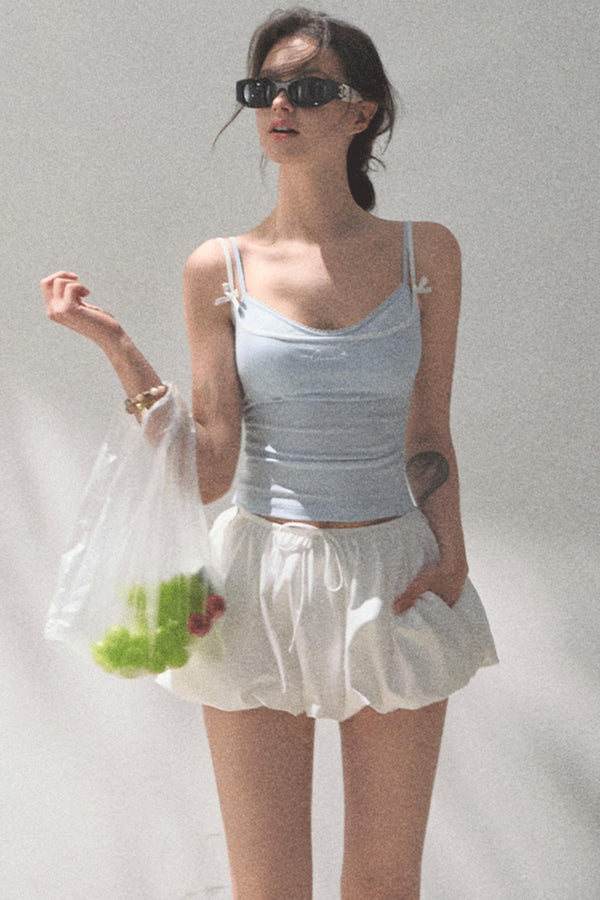 Stretch Chambray Camisole Set