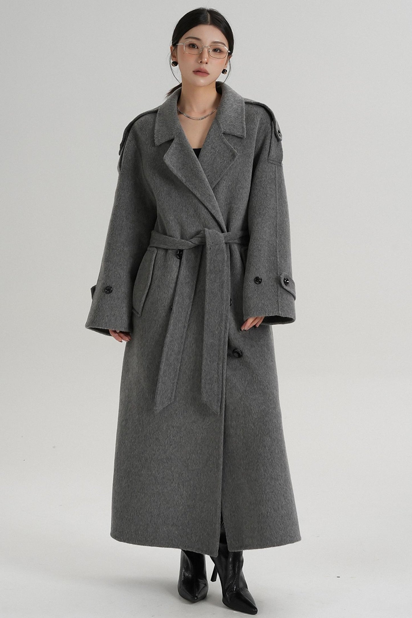 Premium Tailored Wool Blend Coat