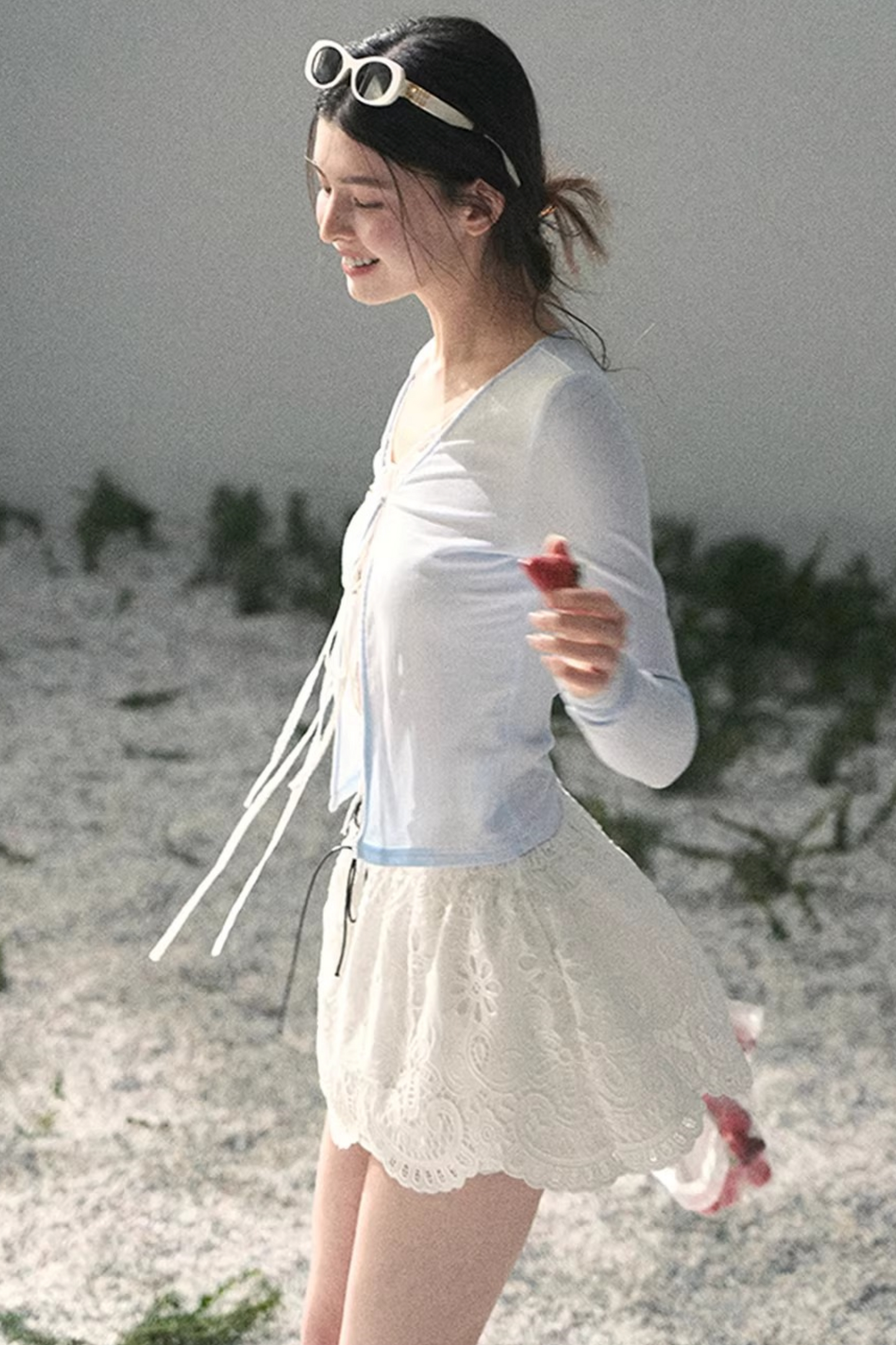 Lace Hollow-Out Top