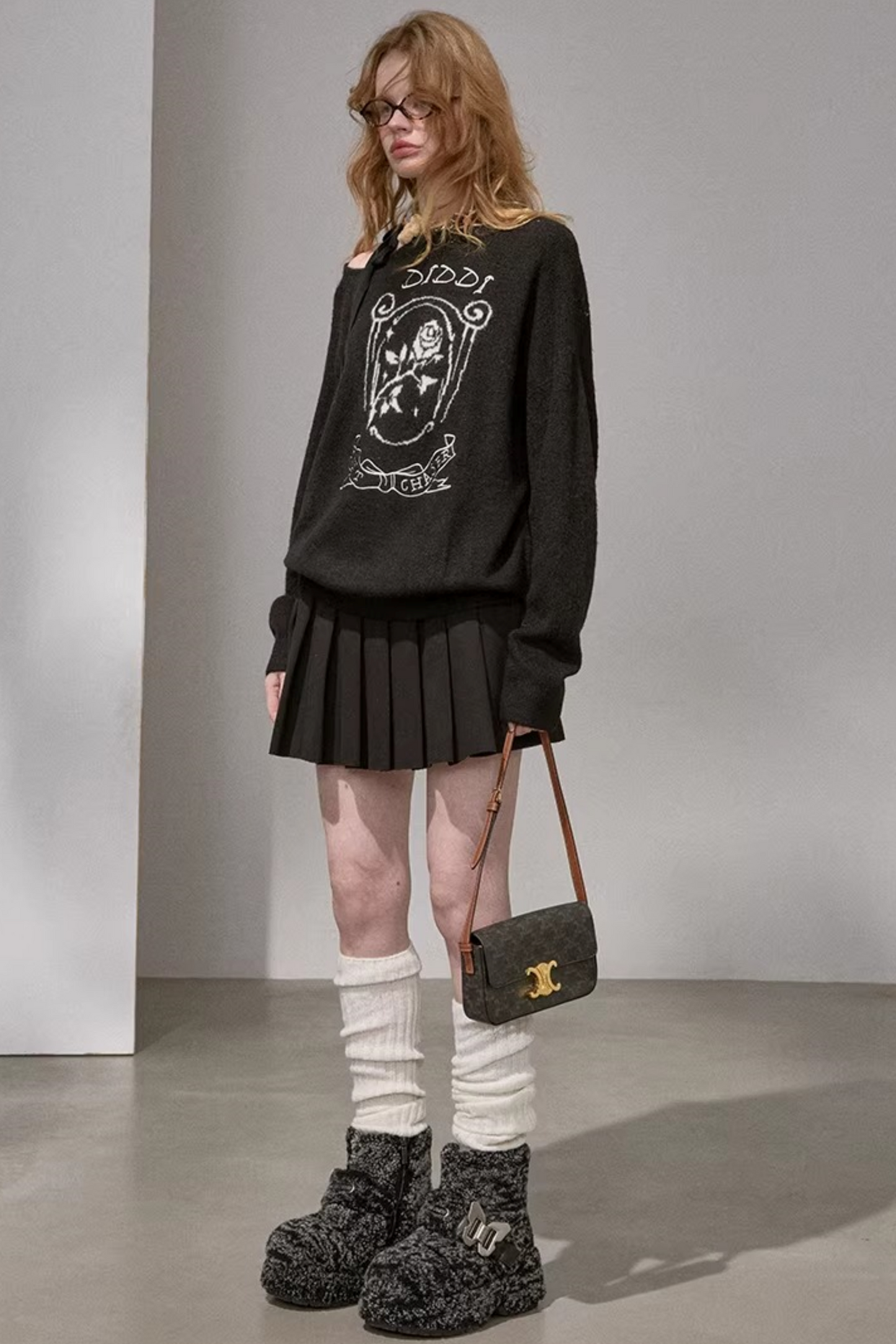 Knitted Two-Piece Sweater Pants Set