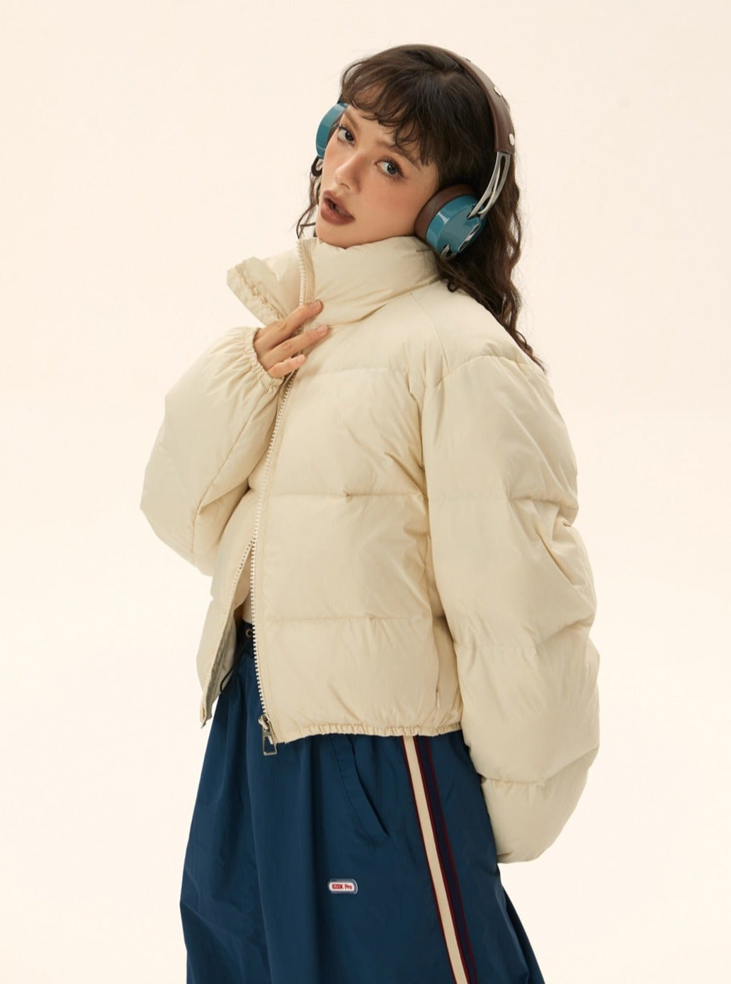 Long-sleeved Loose Down Jacket