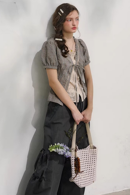 Cloud Peony Lace Blouse