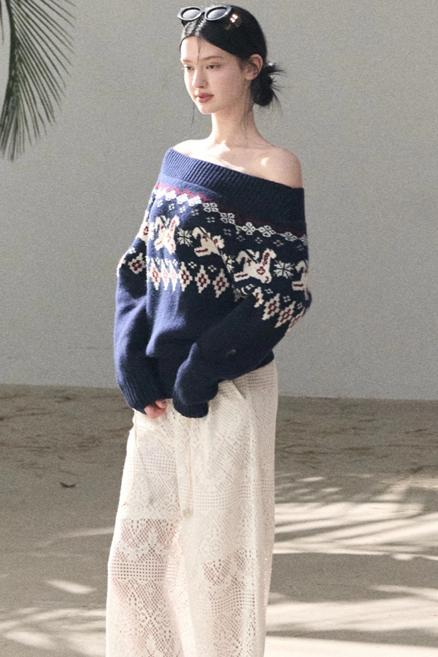 Hollow Crochet Lace Pants