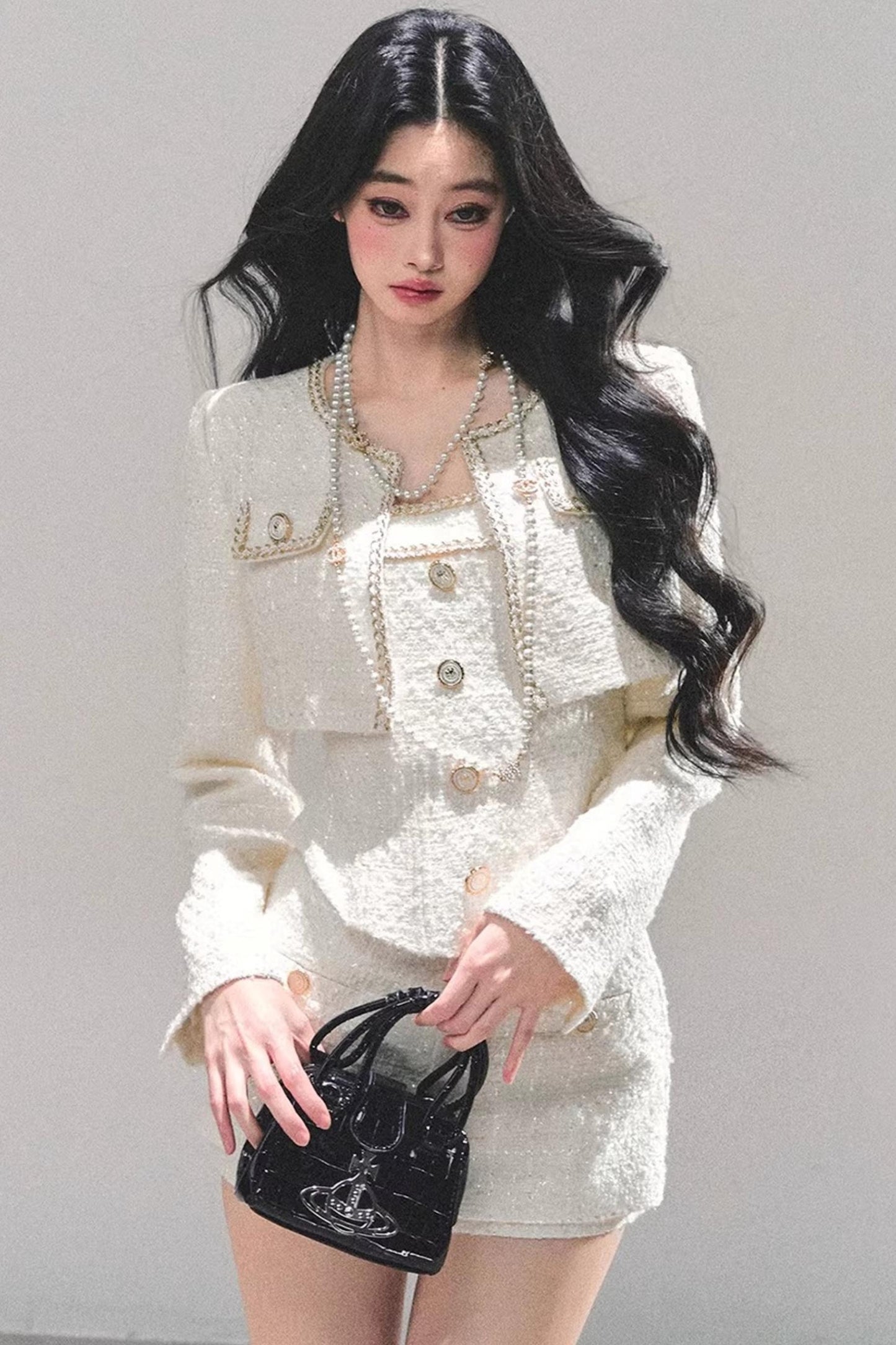 Chanel Wool Coat Skirt Set-Up