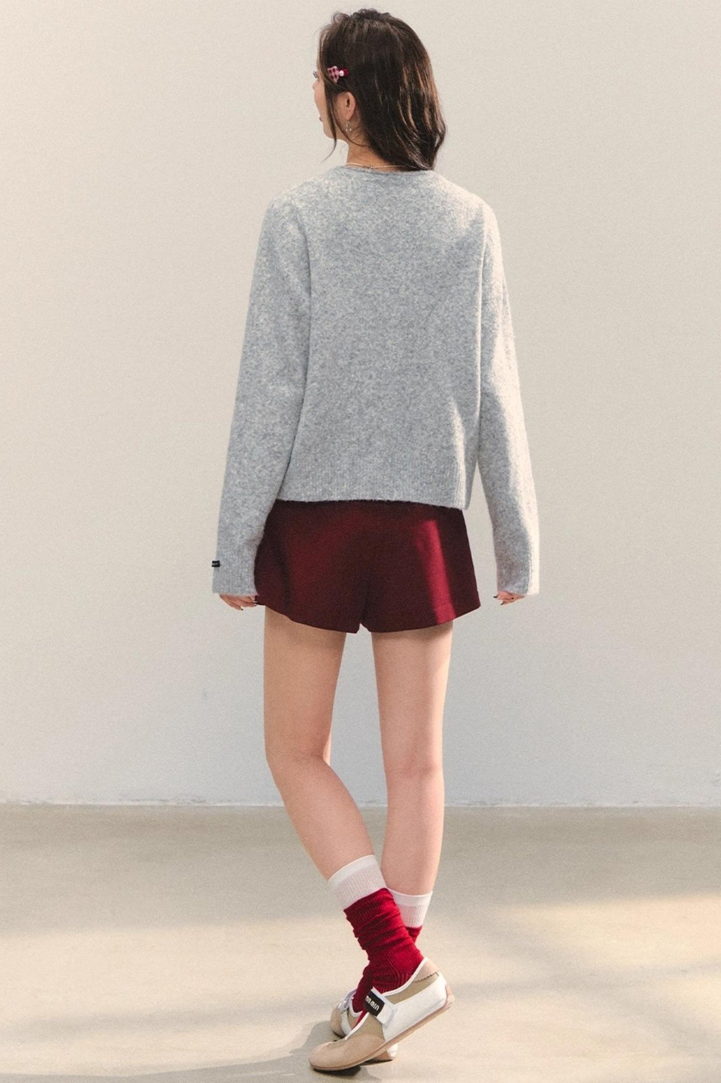 Soft Glutinous Dalmatian Jacquard Cardigan