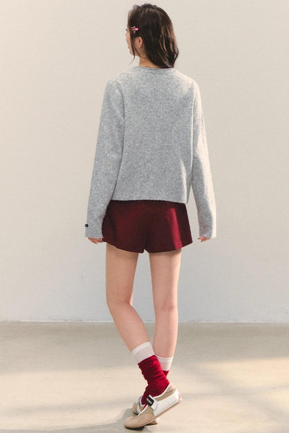 Soft Glutinous Dalmatian Jacquard Cardigan