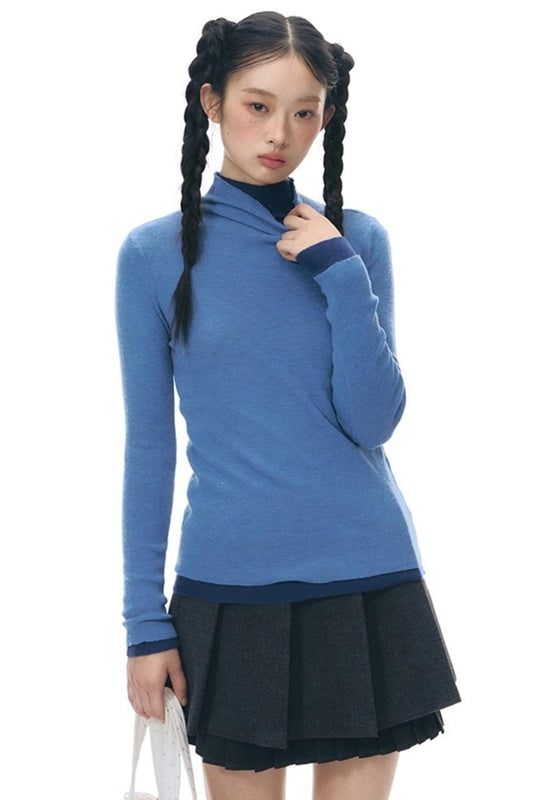 Solid Color Knitted Top