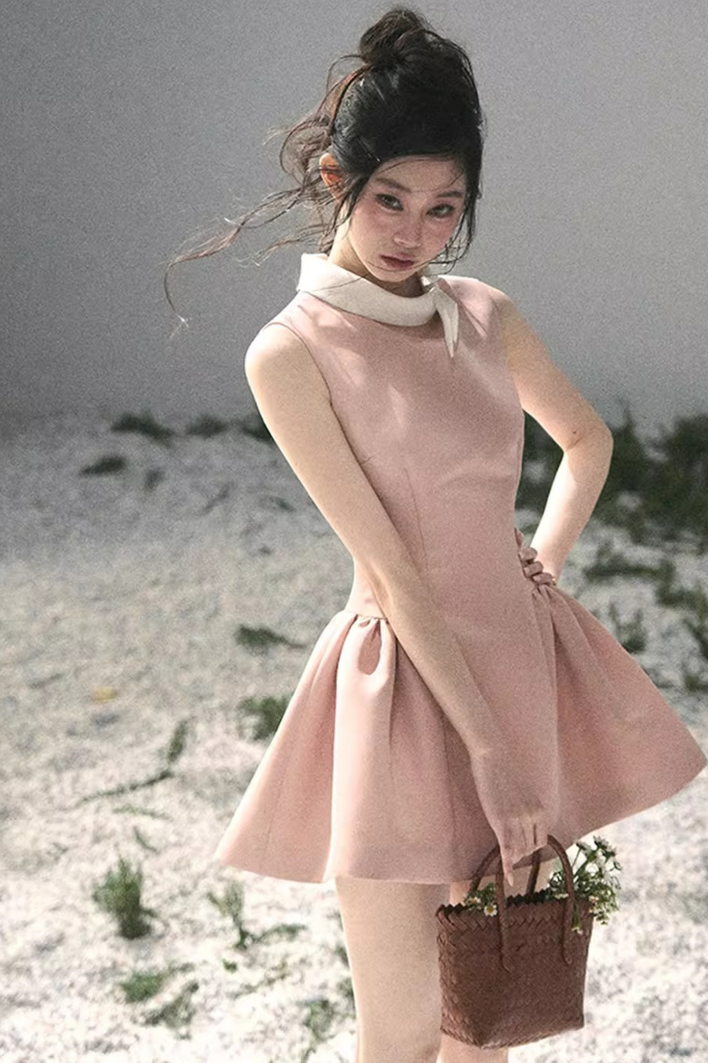 Lilian Ball Puff Sleeve Dress