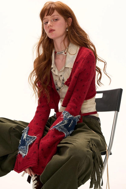 Luxury Slim Plaid Mesh Tee