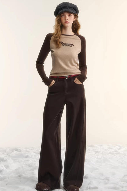 Wool Fair Isle Dachshund Top