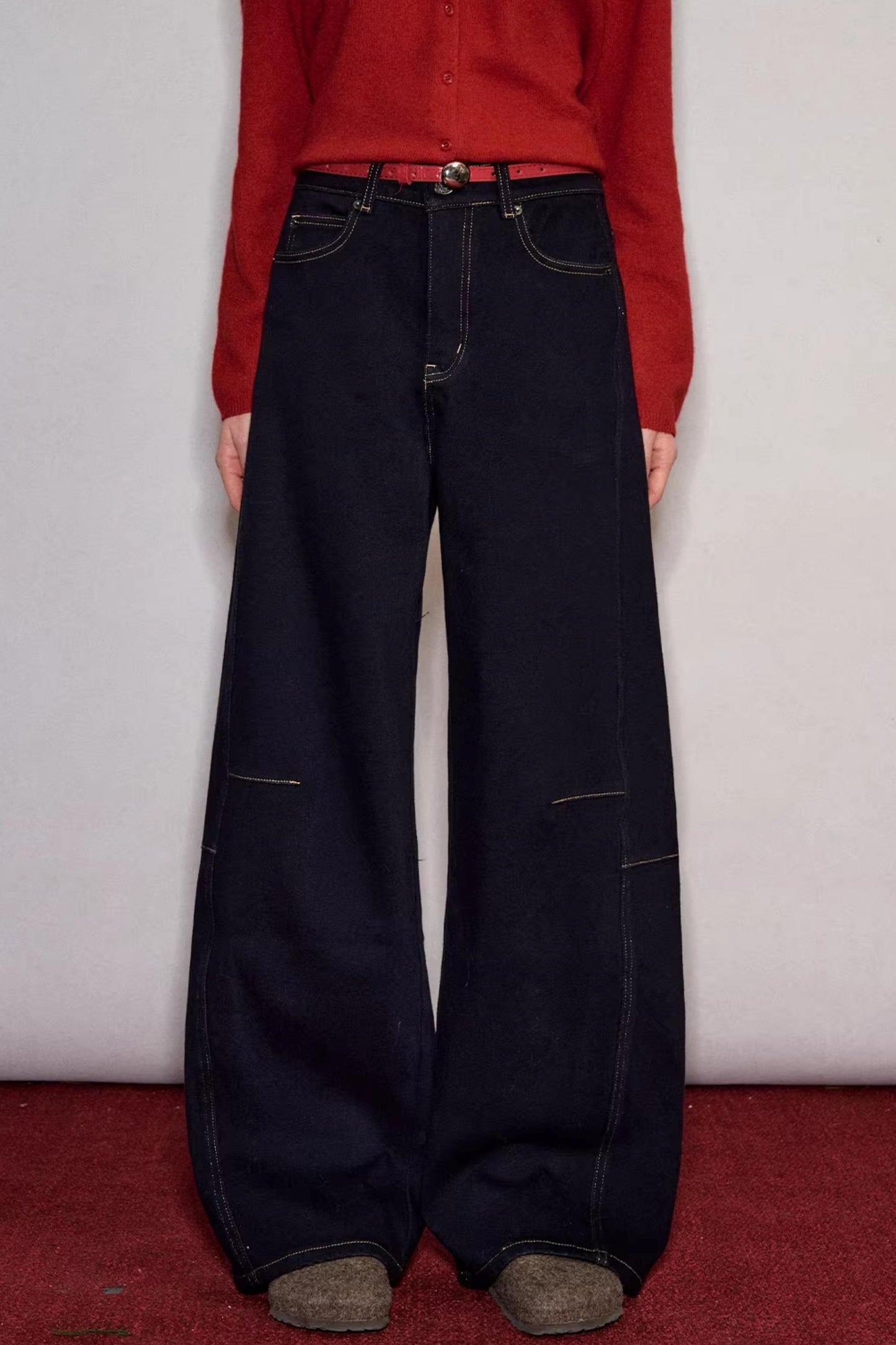 Versatile Red Scimitar Jeans