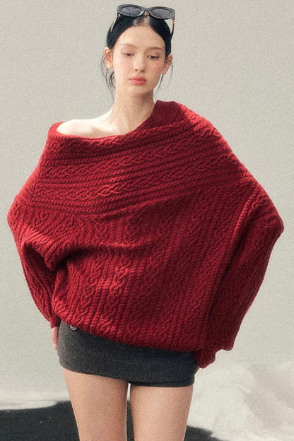 Woolen A-Line Skirt Pants