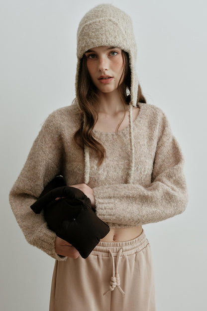 Light Luxury Wool Jacquard Top