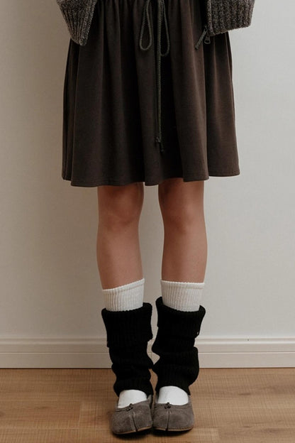 Gold Label Knitted Wool Blend Calf Sock Cover