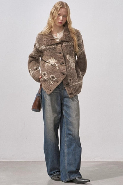 Bird and Pony Knit Cardigan