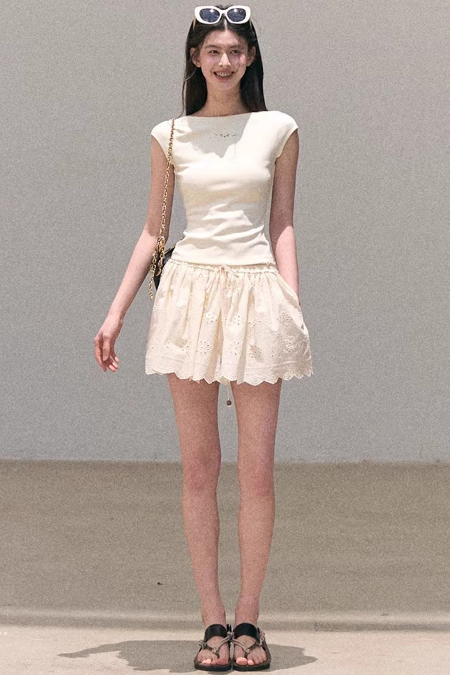 Pure Cotton Embroidered Skirt