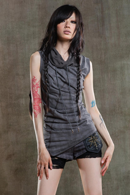 Punk Pleated Vest