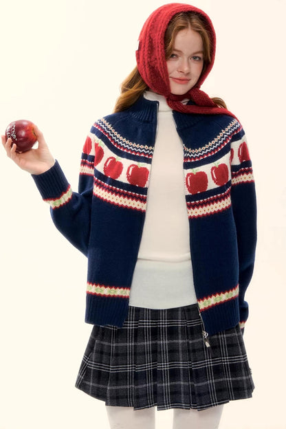 Retro Plaid Wool Skirt