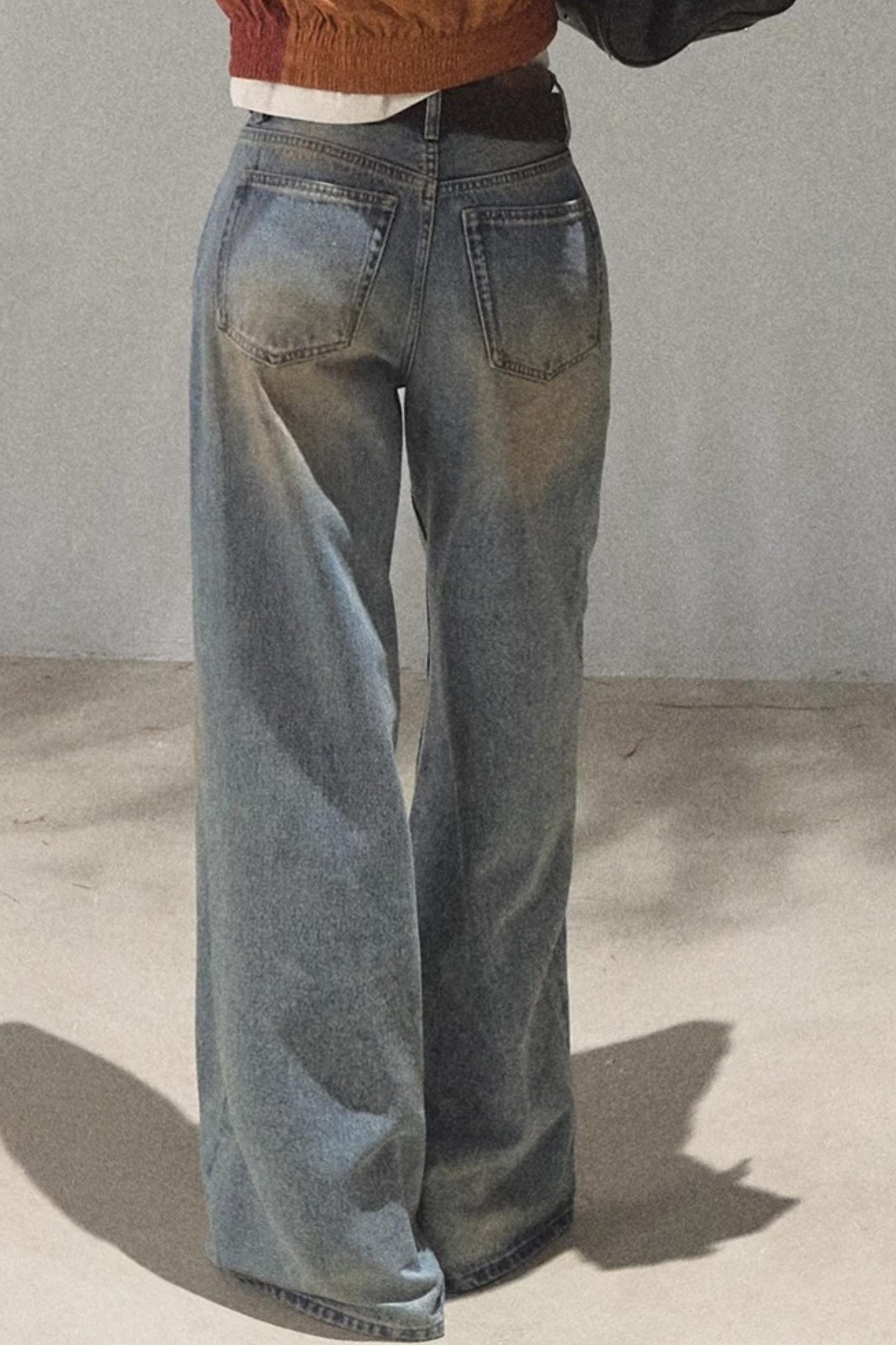 Vintage Hand-Painted Jeans Set