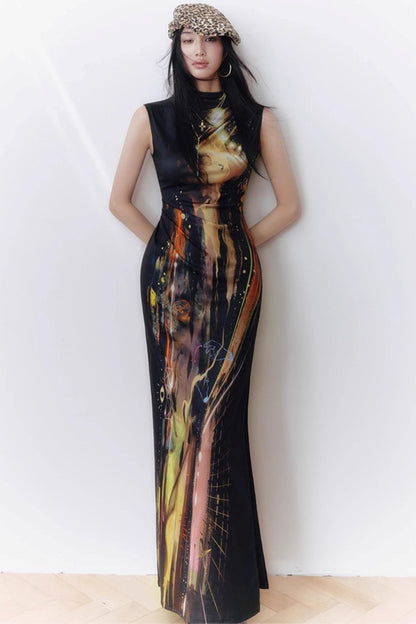 Night City Cheongsam Dress