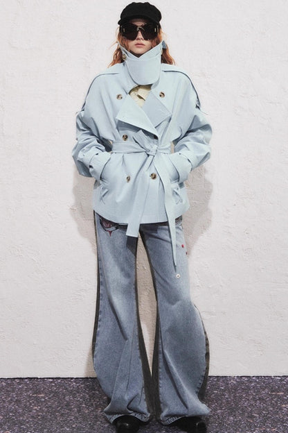 Classic Stand-Up Collar Trench Coat