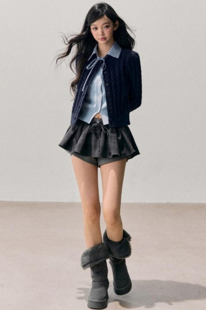 Plaid Annie Waltz Skirt