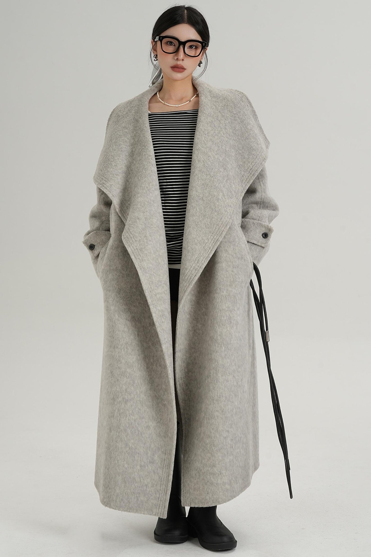 Ultra-High Reversible Wool Coat