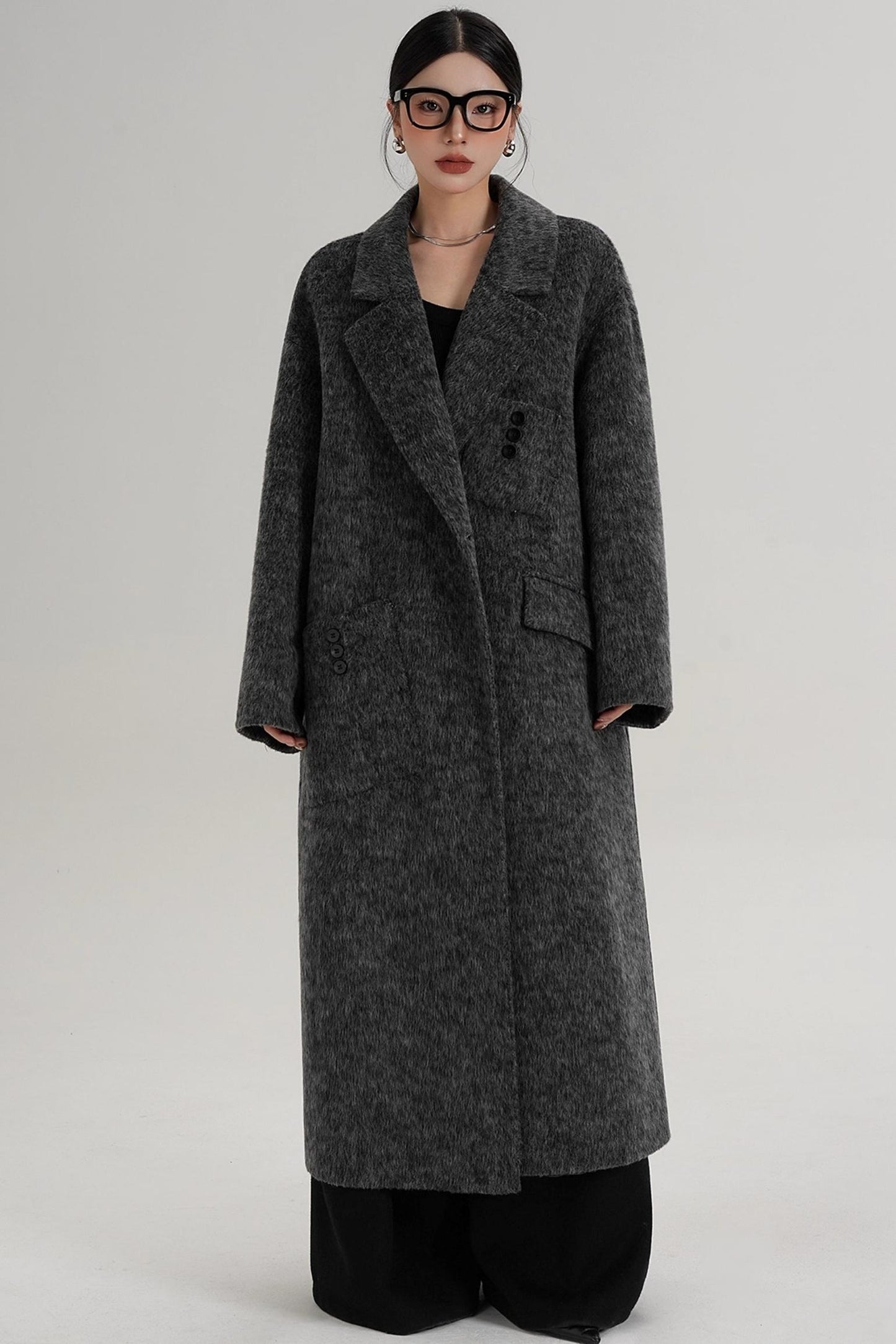 Pocket Design Wool Coat