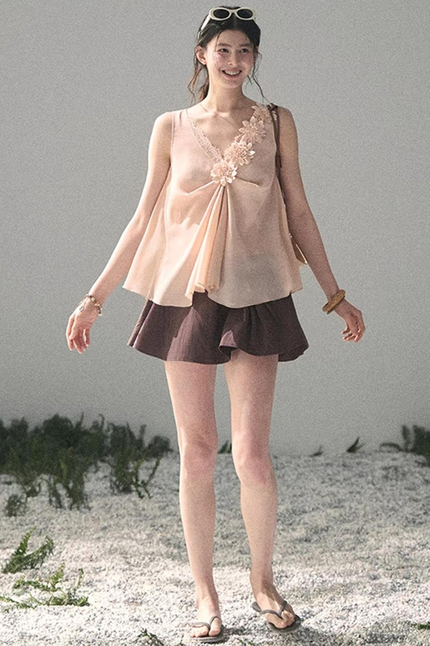 Silent Rose Semi-Sheer Lace T-Shirt