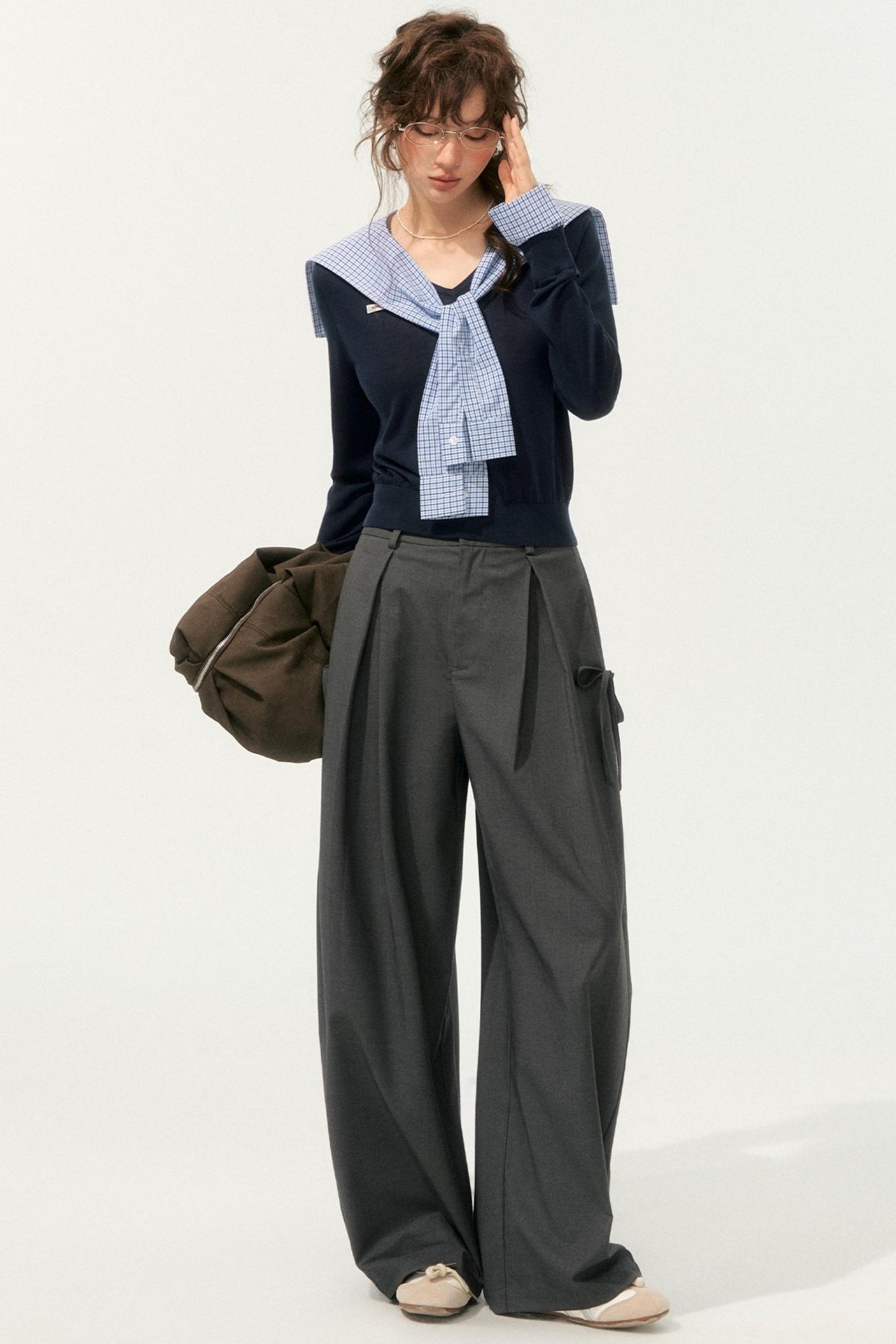 Loose Drape Straight Pants