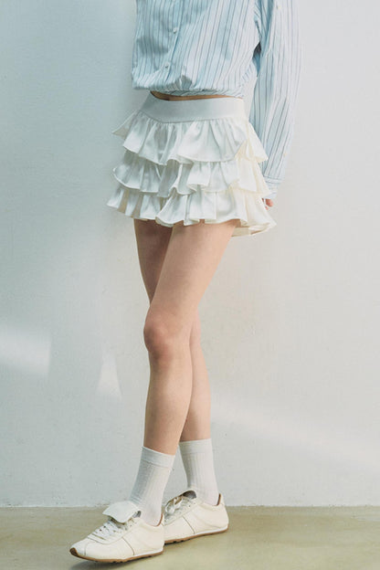 Elegant White Ballet Skirt