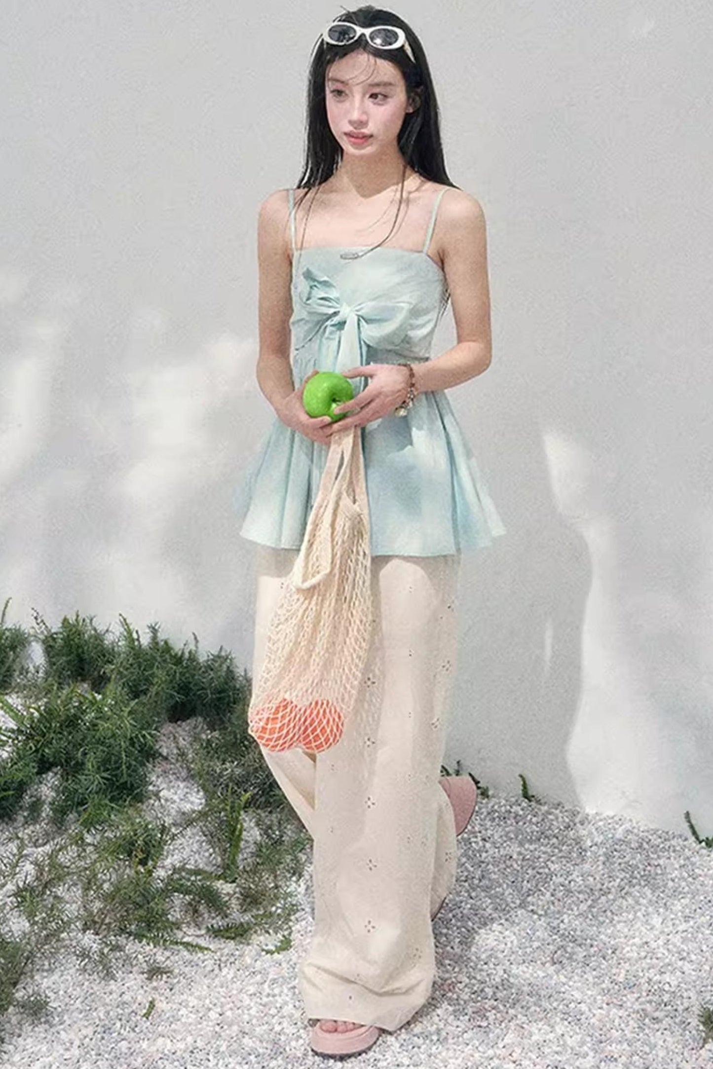 Whisper of Blues Babydoll Top