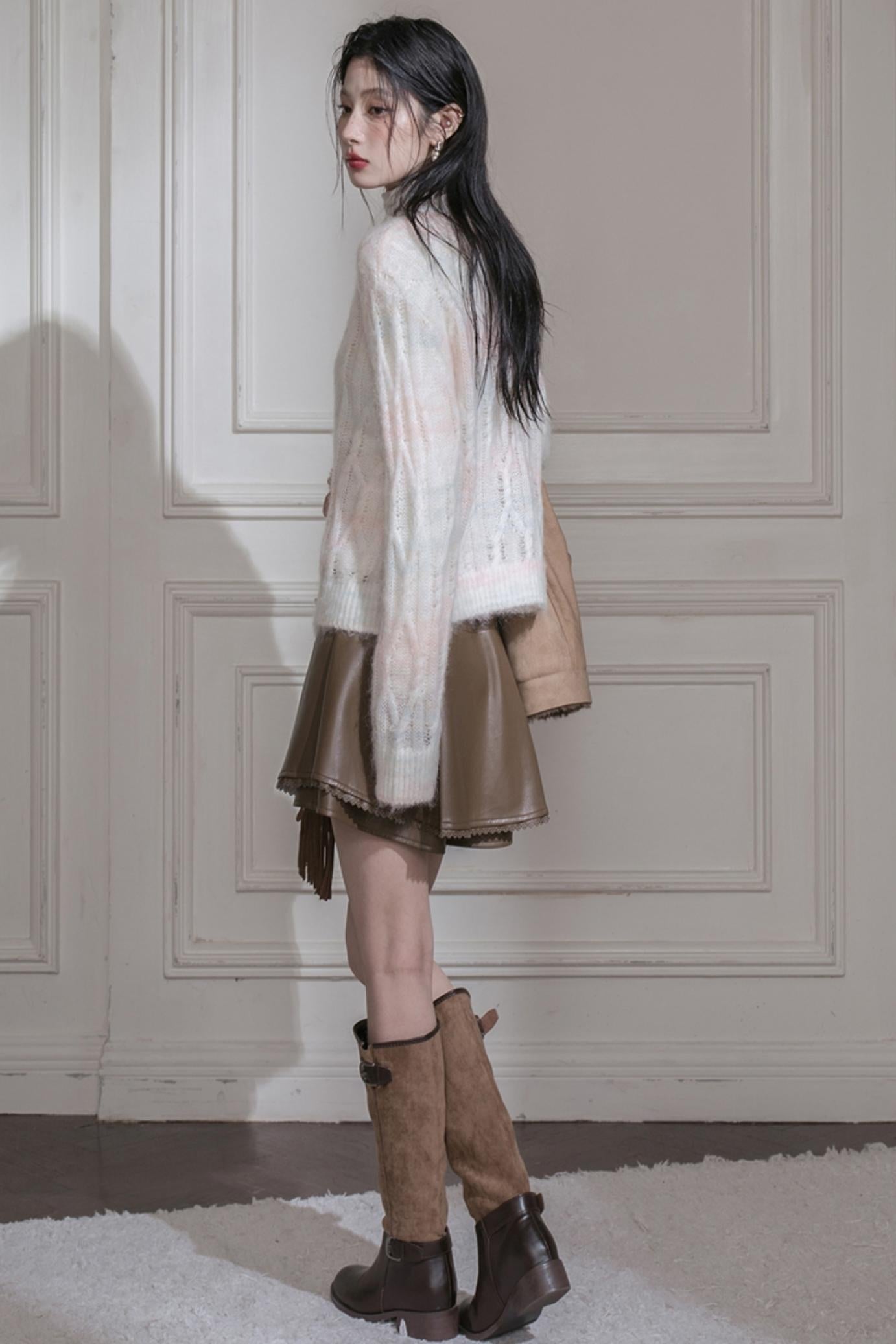 Gradient Wool Cardigan