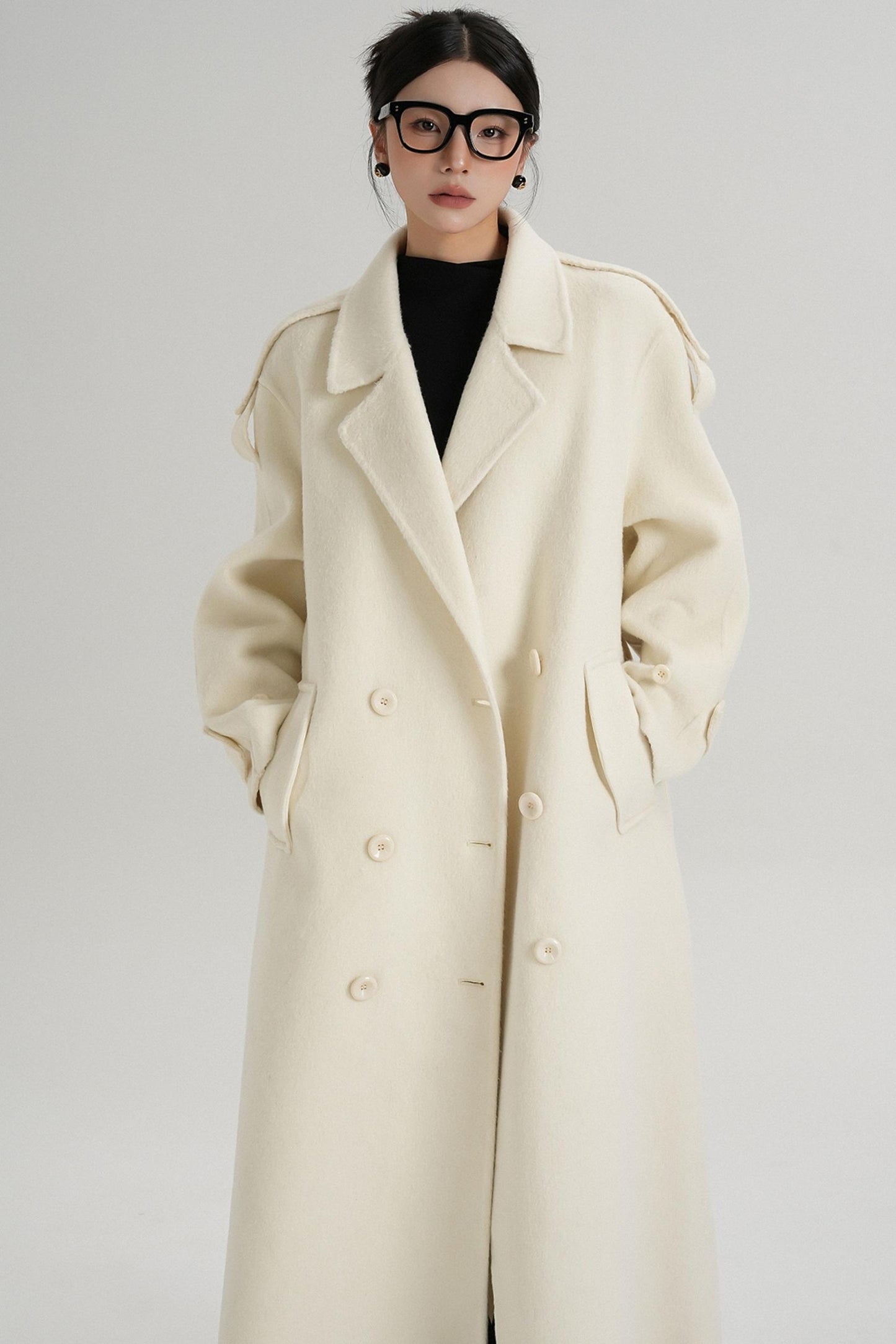 Premium Tailored Wool Blend Coat