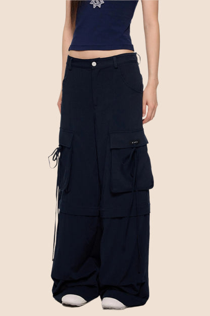 Removable Wide-Leg Slacks