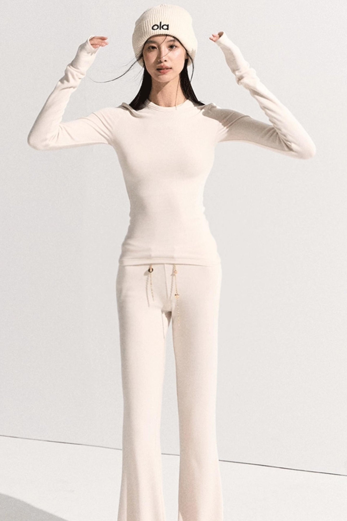 Soft Crewneck Knitwear Trouser Set-Up