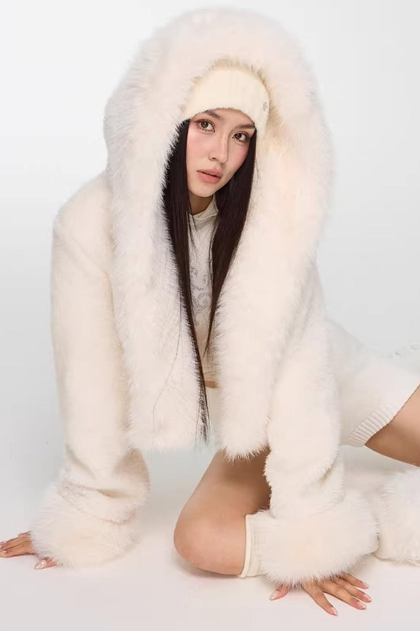 Rhinestone High-Neck Top