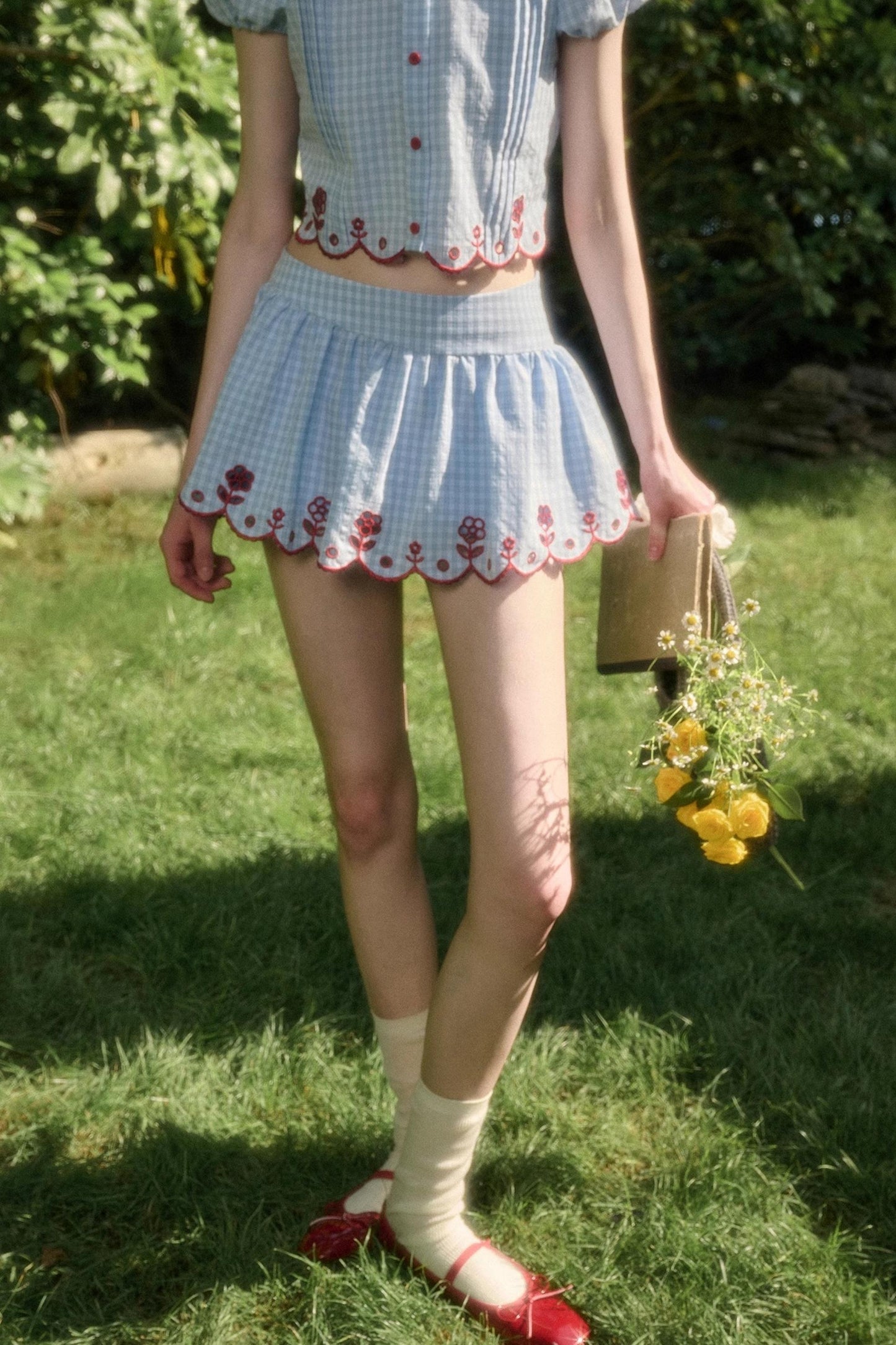 Pure Lace Airy Shirt Set-Up