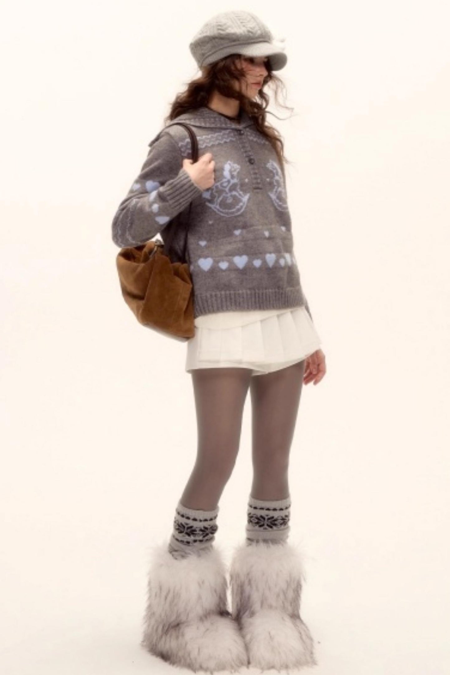 Retro Jacquard Knit Sweater