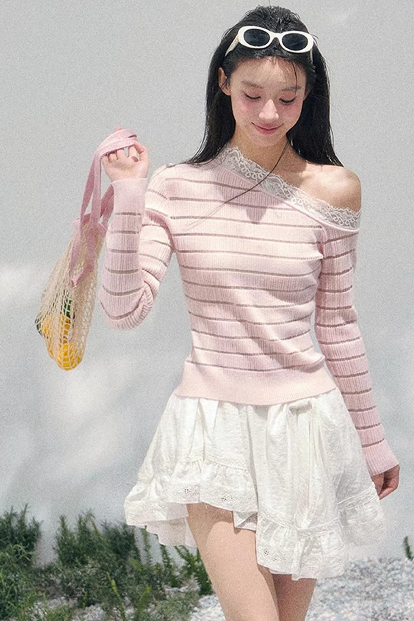 Gentle Glance Knitted Lace Top